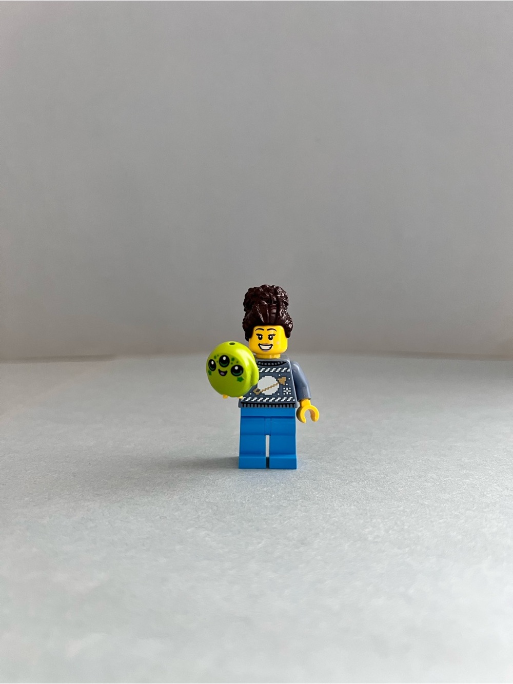 LEGO City Woman in Blue Space Holiday Sweater Minifigure